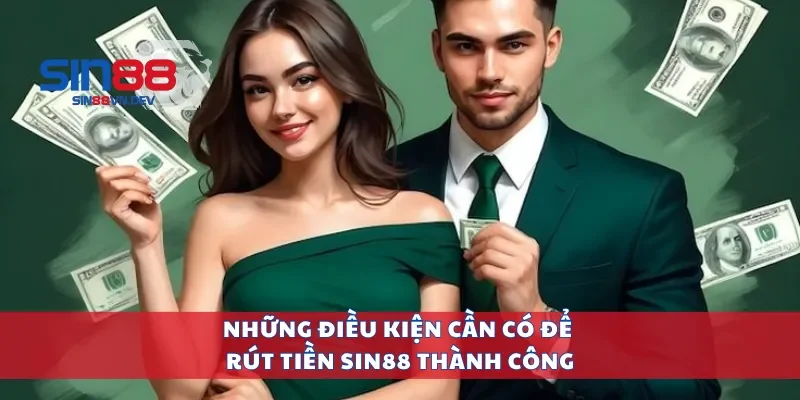 Những điều kiện cần có để rút tiền Sin88 thành công